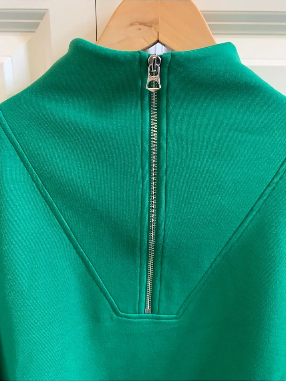 Varley Hawley Half-Zip Sweatshirt Double Soft Anthropologie sz Medium NEW green - Picture 6 of 16